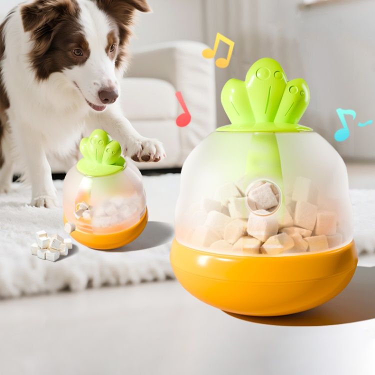 犬のおもちゃ ゆらゆら知育フードディスペンサー