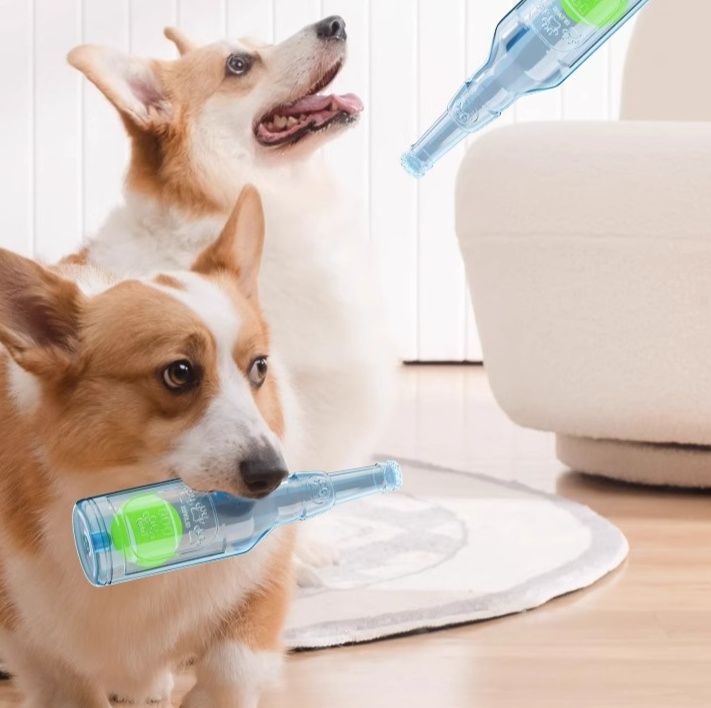 犬のおもちゃ 瓶型かみかみおもちゃ
