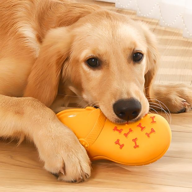 犬のおもちゃ 発声サンダル 歯磨きトイ