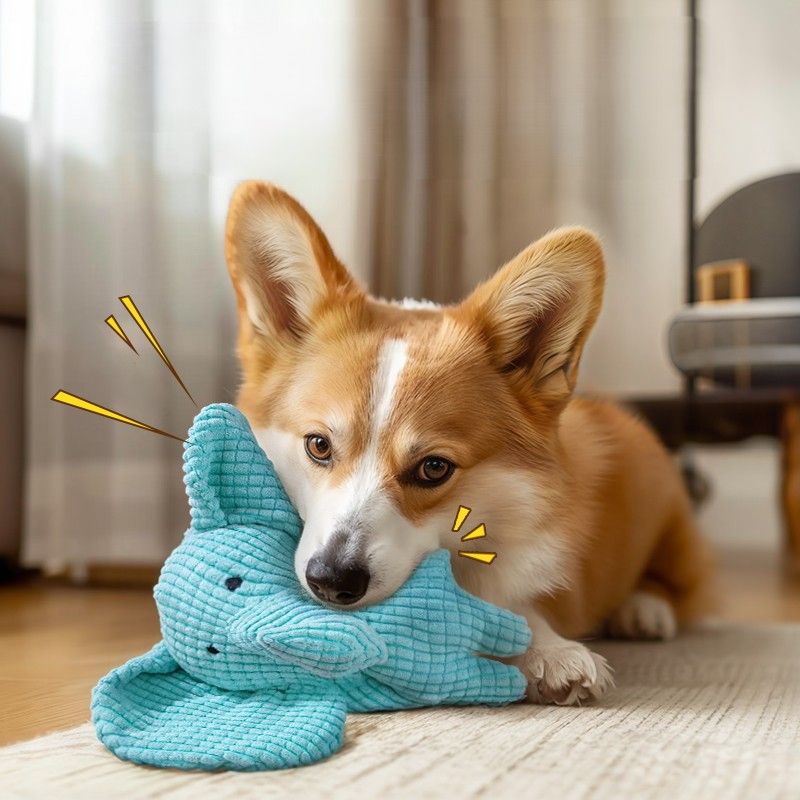 犬のおもちゃ ぞうさんふれんず 鳴き笛ぬいぐるみ