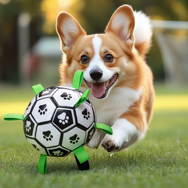 犬のおもちゃ 肉球サッカーボール