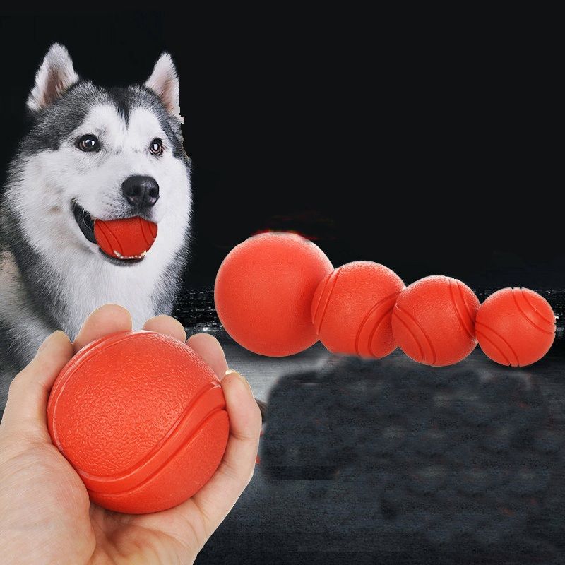 犬のおもちゃ 実心超耐咬ボール