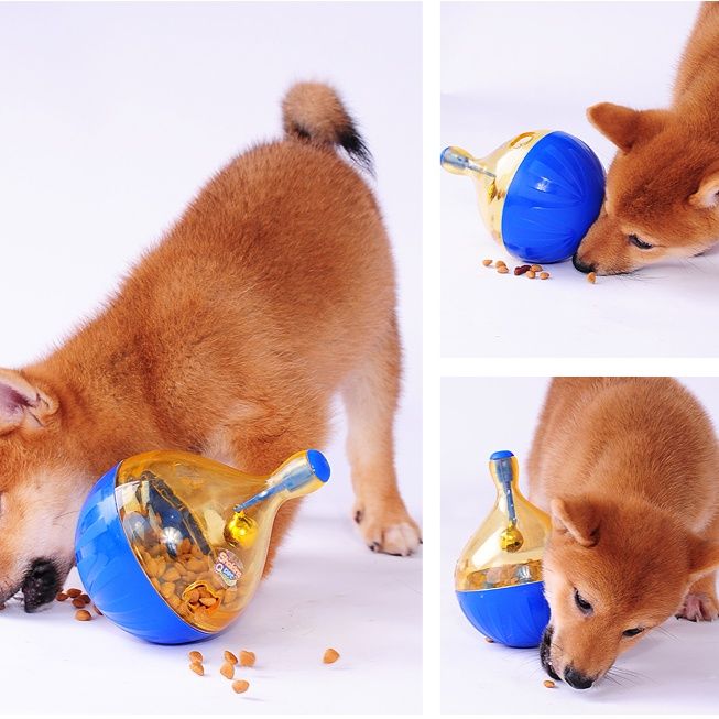 犬のおもちゃ ごきげんたまご 知育フードディスペンサー