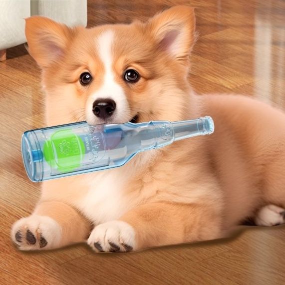 犬のおもちゃ 音が鳴るボトルおもちゃ