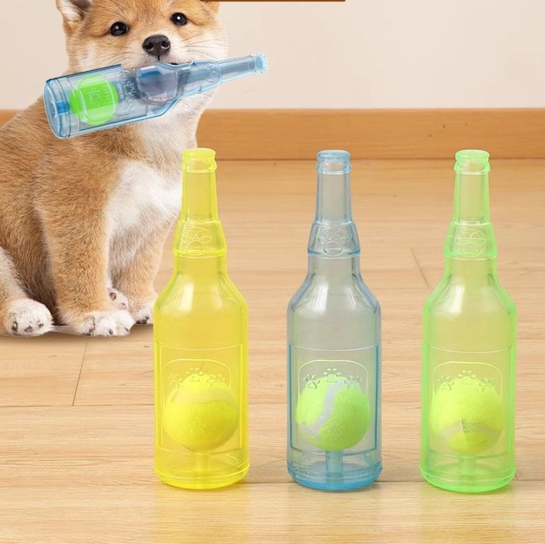 犬のおもちゃ 音が鳴るボトルおもちゃ