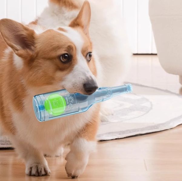 犬のおもちゃ 音が鳴るボトルおもちゃ