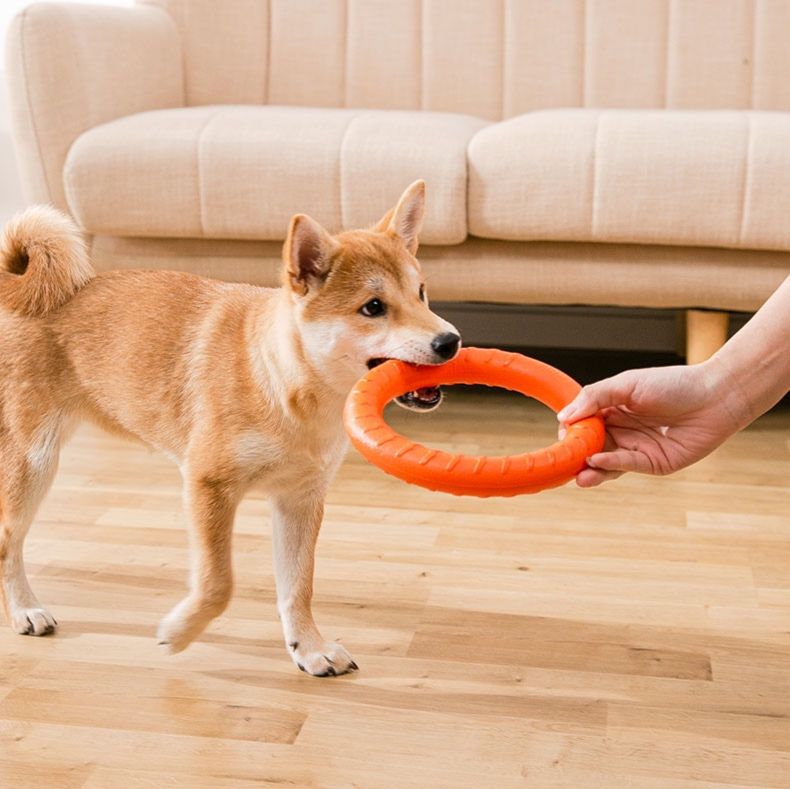 犬のおもちゃ 丈夫なリング型引っ張りおもちゃ