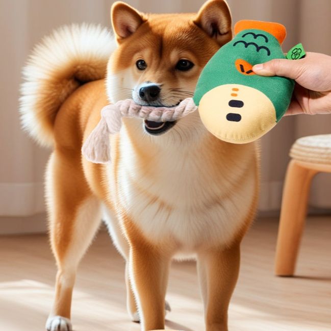 犬のおもちゃ さかなくん音鳴りぬいぐるみ
