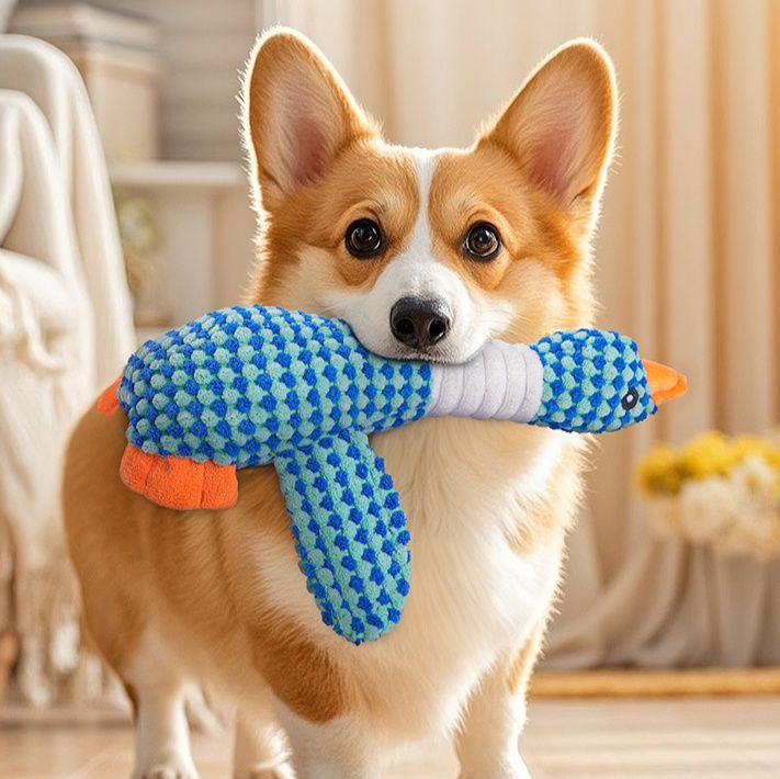 犬のおもちゃ もちもち恐竜くん ぬいぐるみ