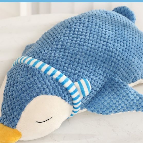 犬のおもちゃ 眠りペンギンふわふわ抱き枕ぬいぐるみ