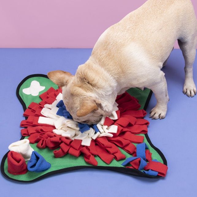 犬のおもちゃ 嗅覚刺激型探索遊び布製知育玩具