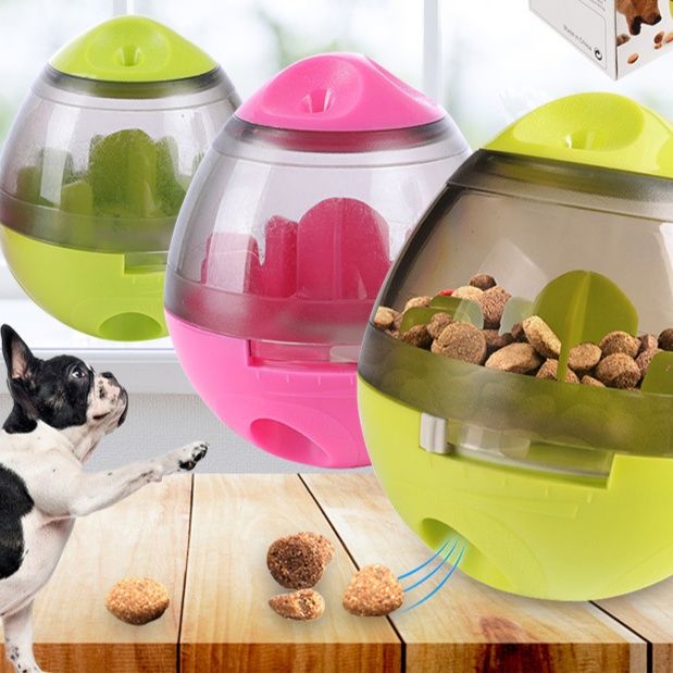 犬のおもちゃ 転がし餌出し玉 愛犬頭脳開発フィーダー