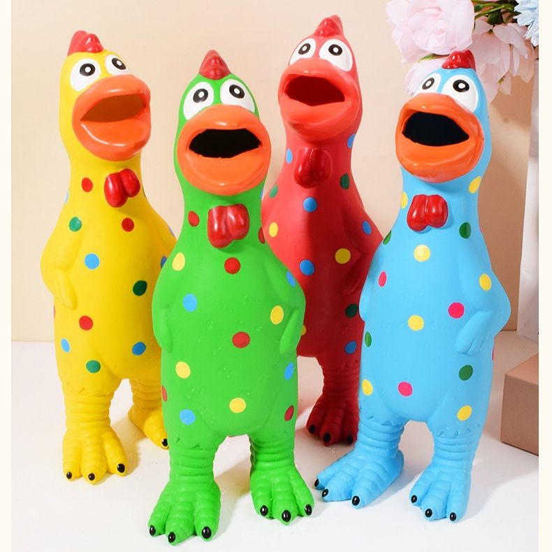犬のおもちゃ 恐竜型鳴き声付き柔軟噛みごたえ玩具