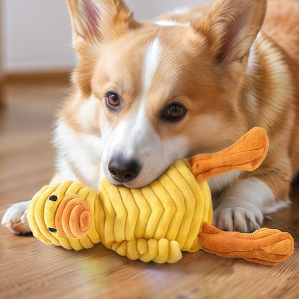 犬のおもちゃ 恐竜デザイン歯磨き機能付きぬいぐるみ玩具