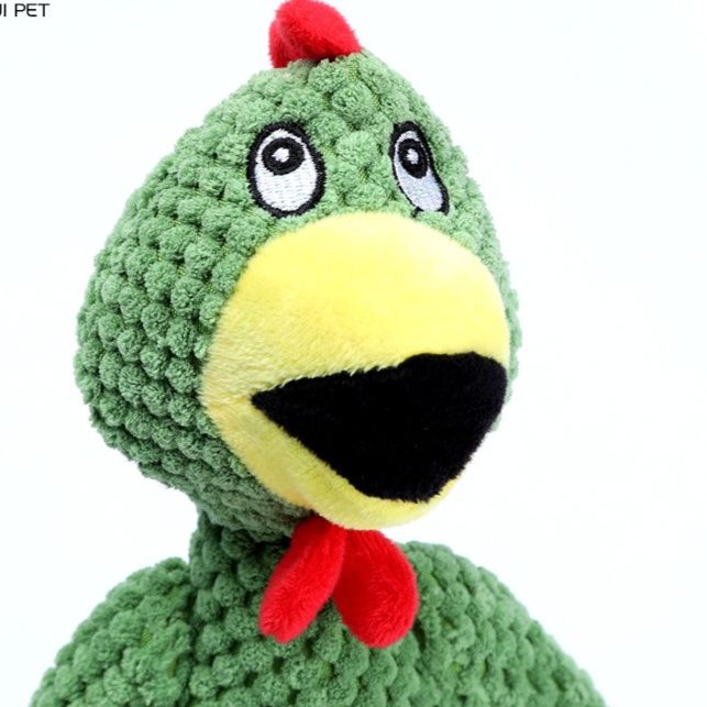 犬のおもちゃ 鳴き声付きにわとり音入れぬいぐるみ