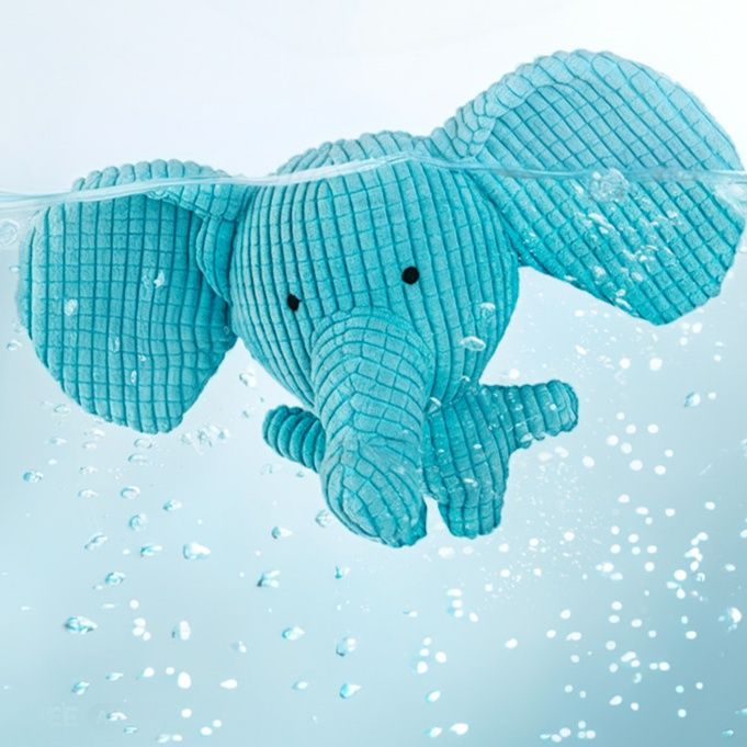 犬のおもちゃ ぞうさん型コーデュロイ噛み噛み犬用ぬいぐるみ