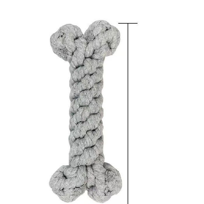 犬のおもちゃ 骨型編み込みロープ玩具