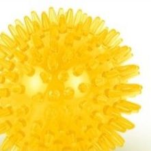 犬のおもちゃ 透明突起付き刺激ボール軽量タイプ