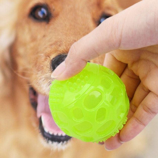 犬のおもちゃ 立体凹凸デザイン弾力ゴム製犬用訓練ボール