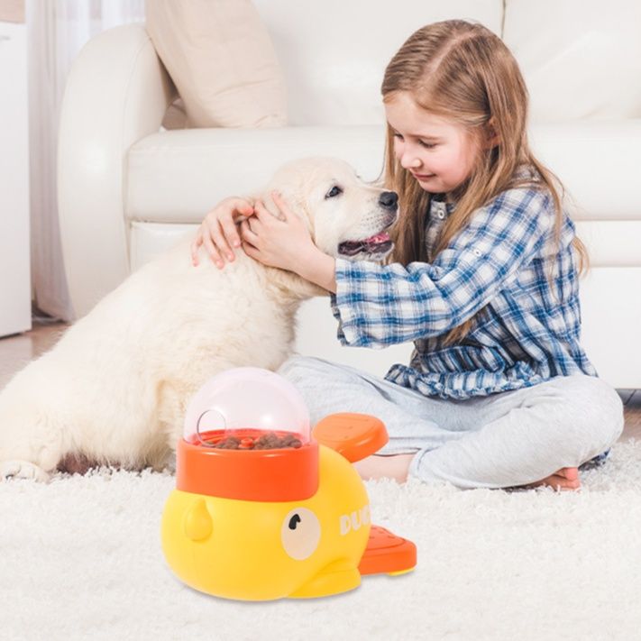 犬のおもちゃ あひる型おやつ探し知育玩具