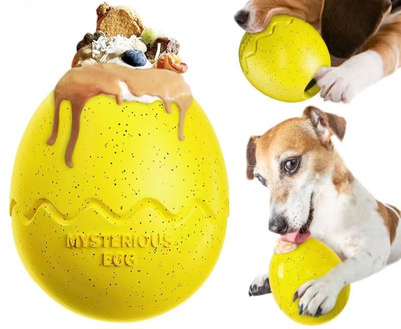 犬のおもちゃ 不思議な卵型おやつ収納噛むおもちゃ