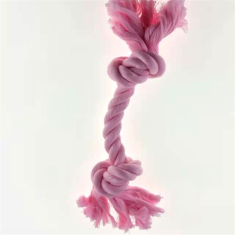 犬のおもちゃ 天然素材の三つ結び編み込みロープ玩具