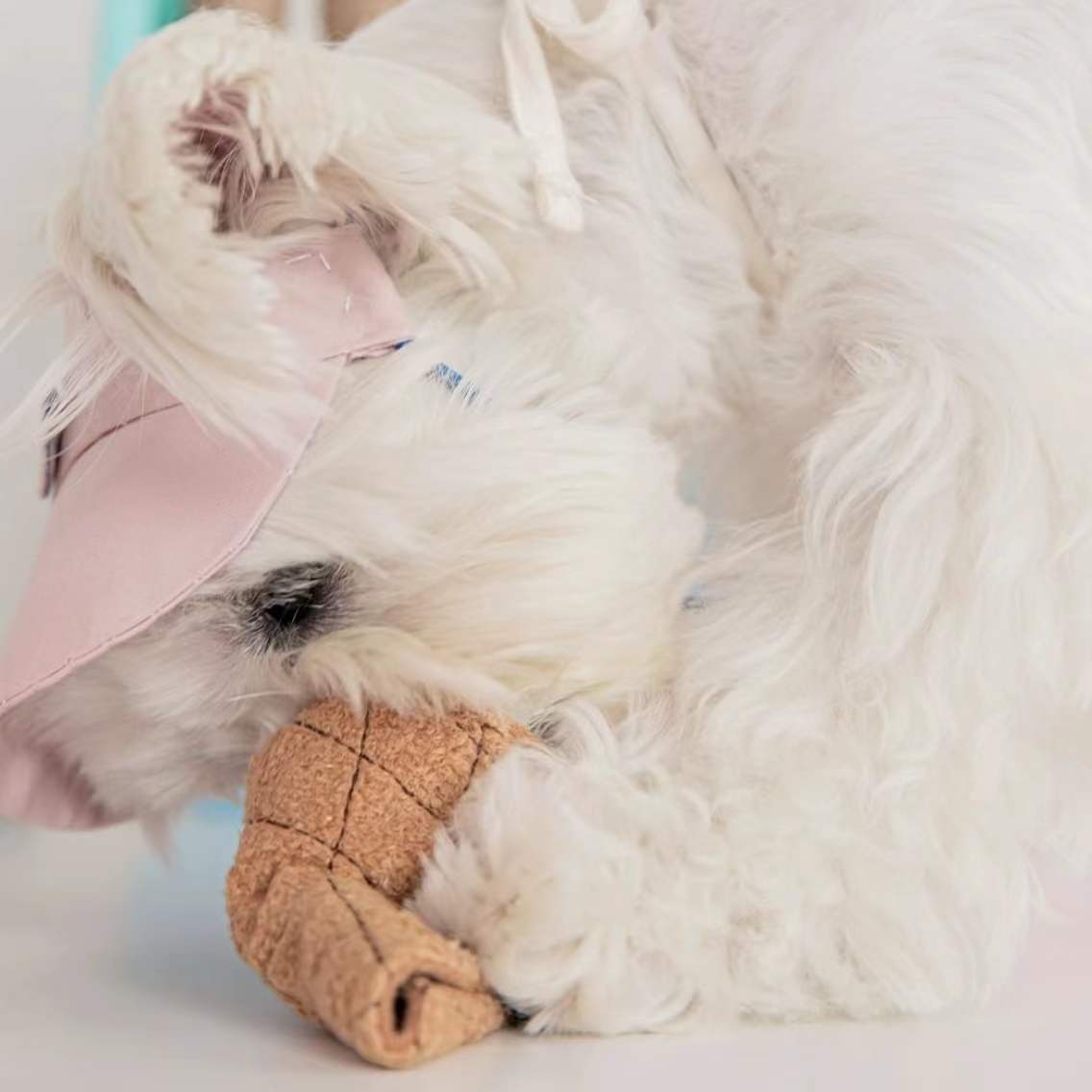 犬のおもちゃ もこもこアイスクリームちゃん