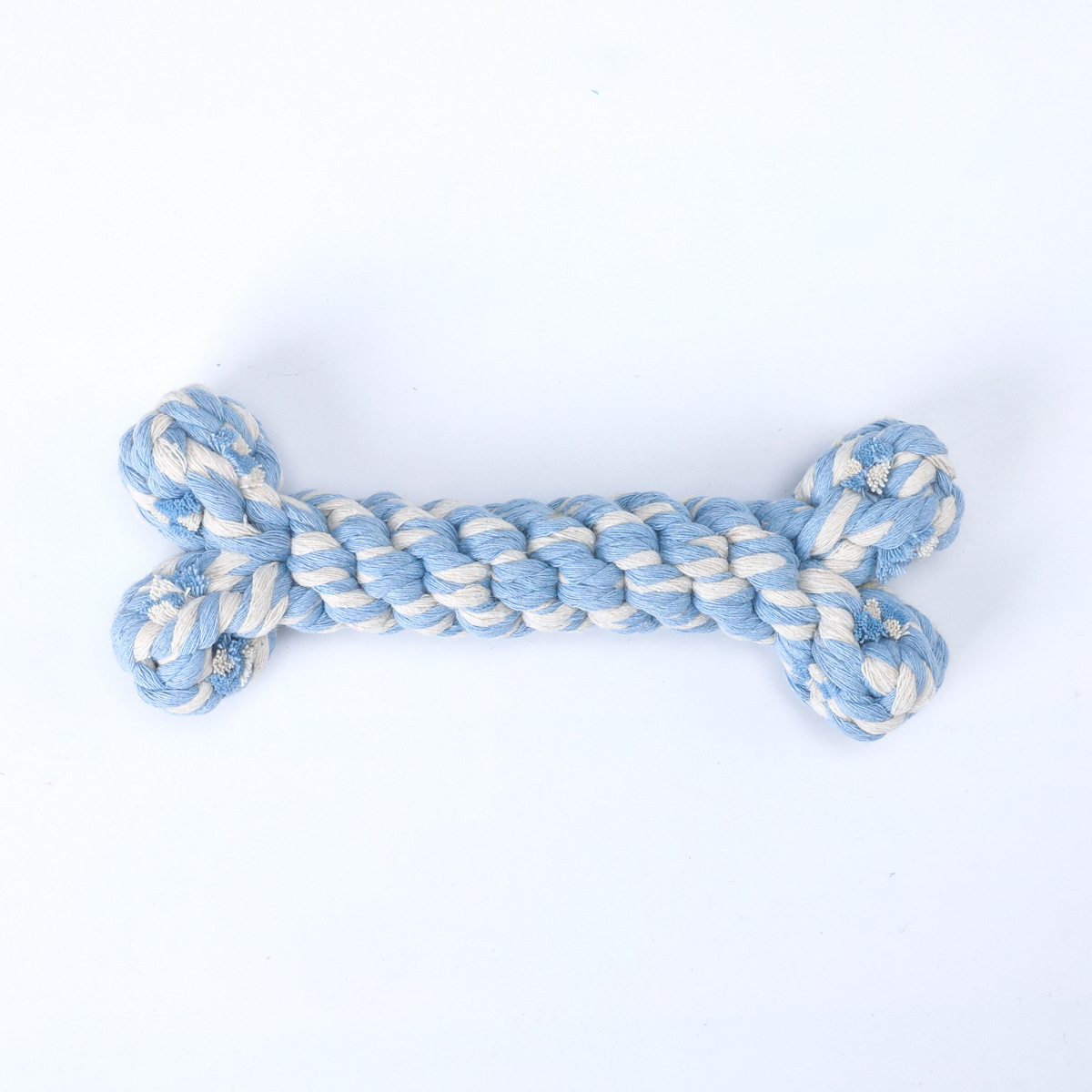 犬のおもちゃ 骨型ロープ編み込み噛むおもちゃ