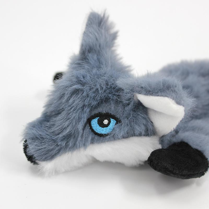 犬のおもちゃ 森の仲間たちキツネとオオカミのぬいぐるみ三体セット