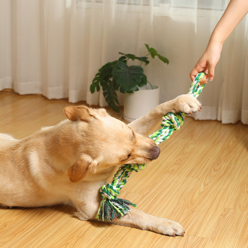 犬のおもちゃ わんこ喜ぶ結び目ロープ