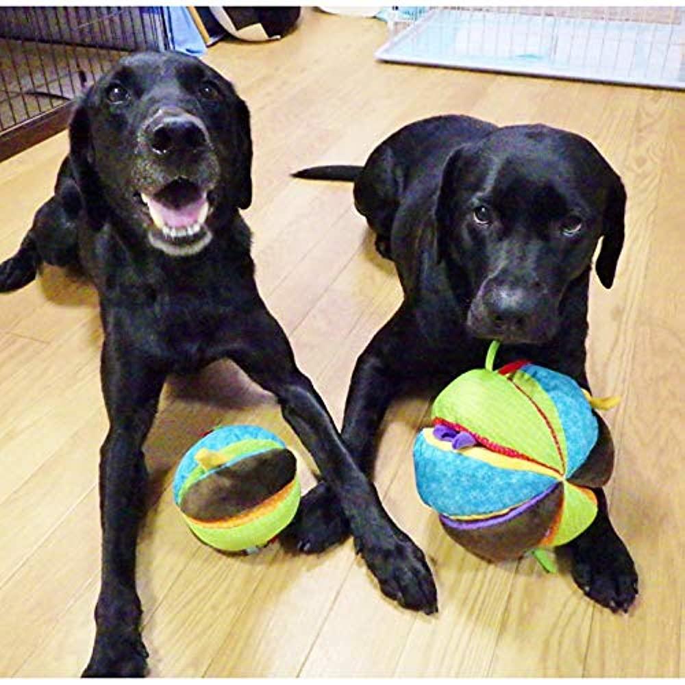 犬のおもちゃ 犬のおもちゃ ふわふわパッチワークボール