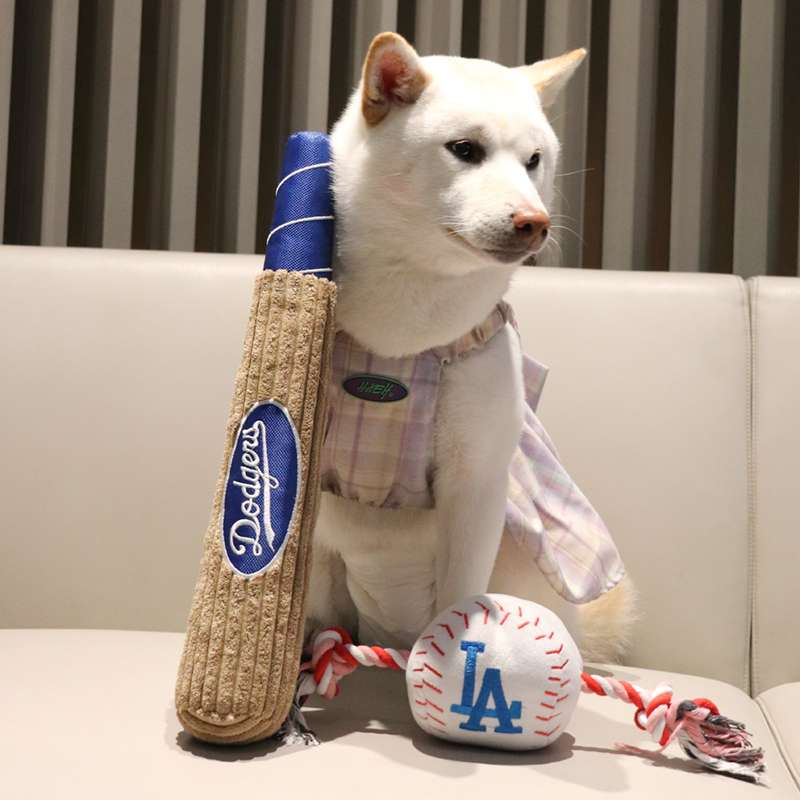 犬のおもちゃ 野球ファン犬のデンタルトイ