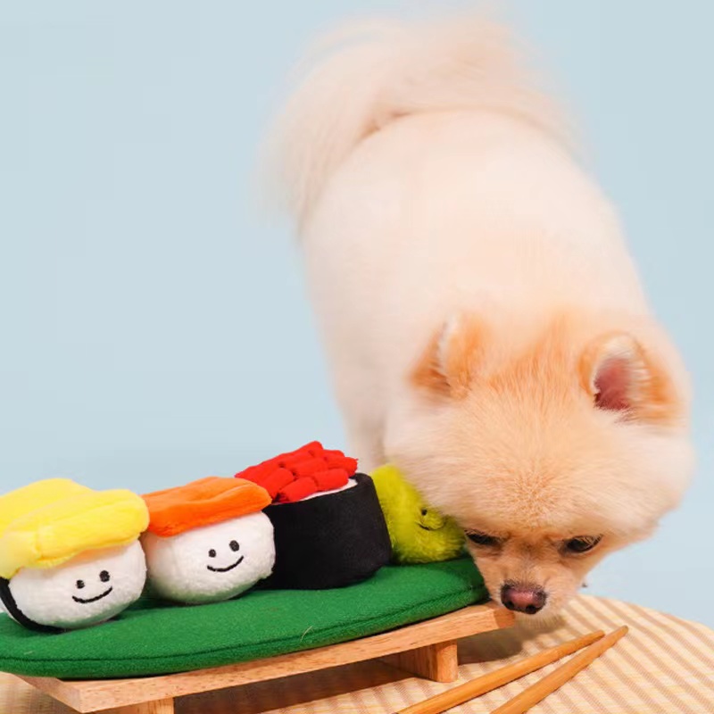 犬のおもちゃ おうちで寿司屋さんぬいぐるみ