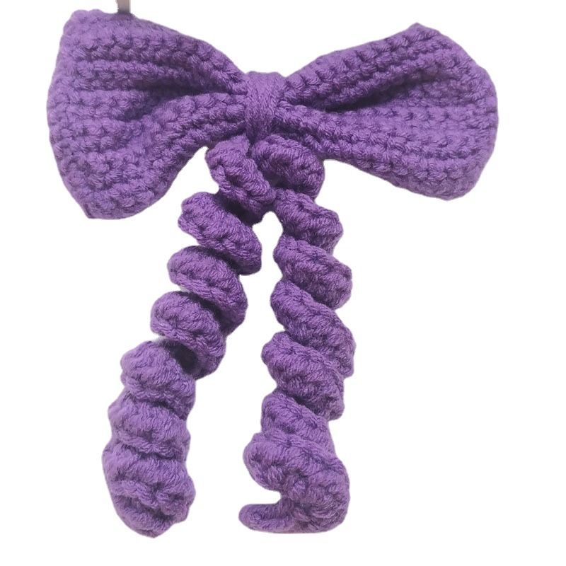 犬のおもちゃ 天然素材のリボン型編み込みロープ玩具