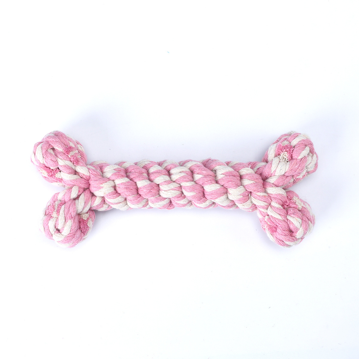 犬のおもちゃ 骨型ロープ編み込み噛むおもちゃ