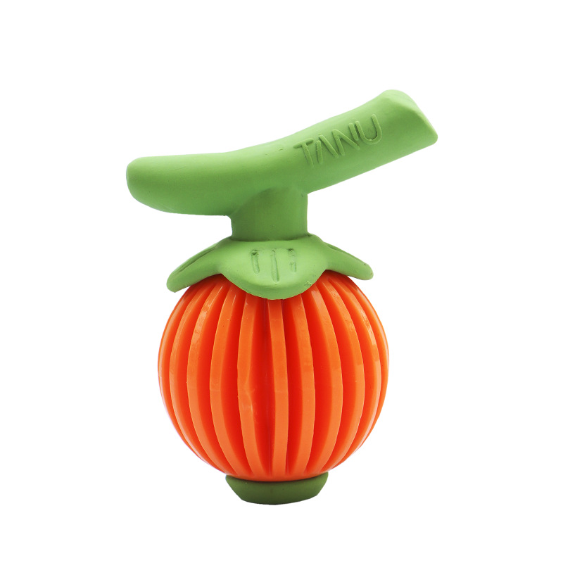 犬のおもちゃ かぼちゃ型餌隠し知育玩具