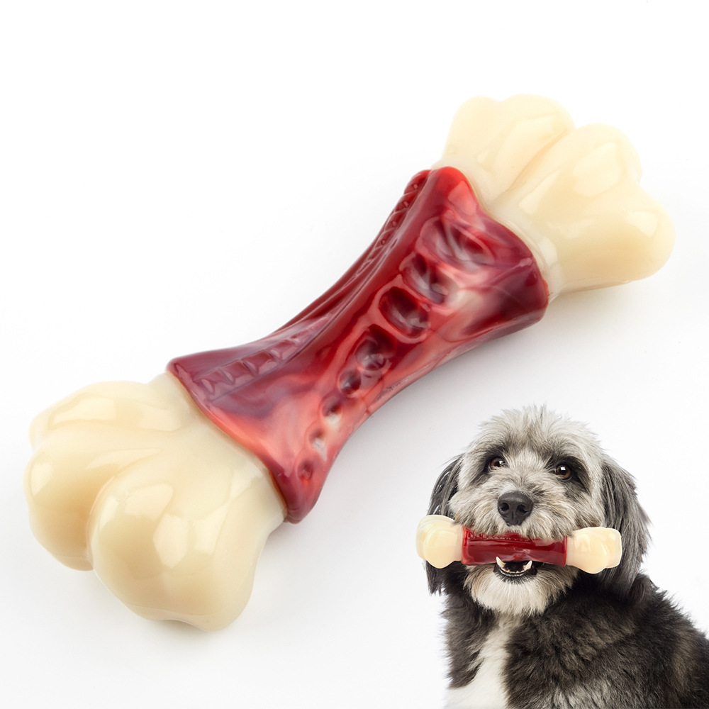 犬のおもちゃ かみかみ骨型デンタルケア玩具