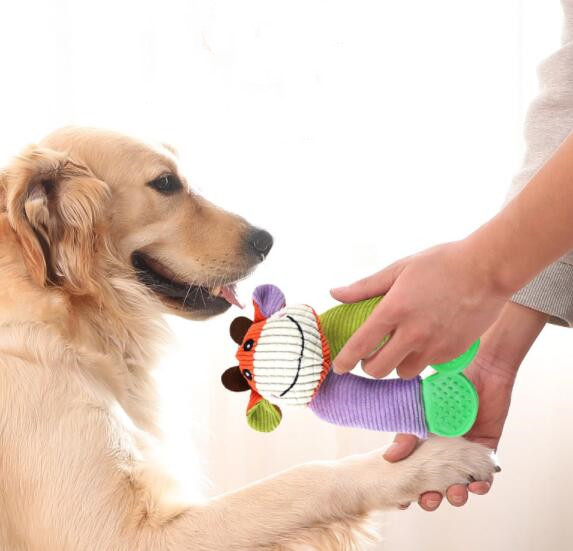 犬のおもちゃ 犬用音鳴り猿ぬいぐるみ噛むおもちゃ遊び玩具