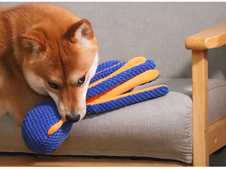 犬のおもちゃ  タコ型噛みおもちゃ ワンちゃん大喜び