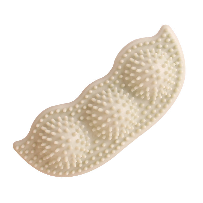 犬のおもちゃ 歯磨き効果抜群突起付き三日月型噛み応え玩具