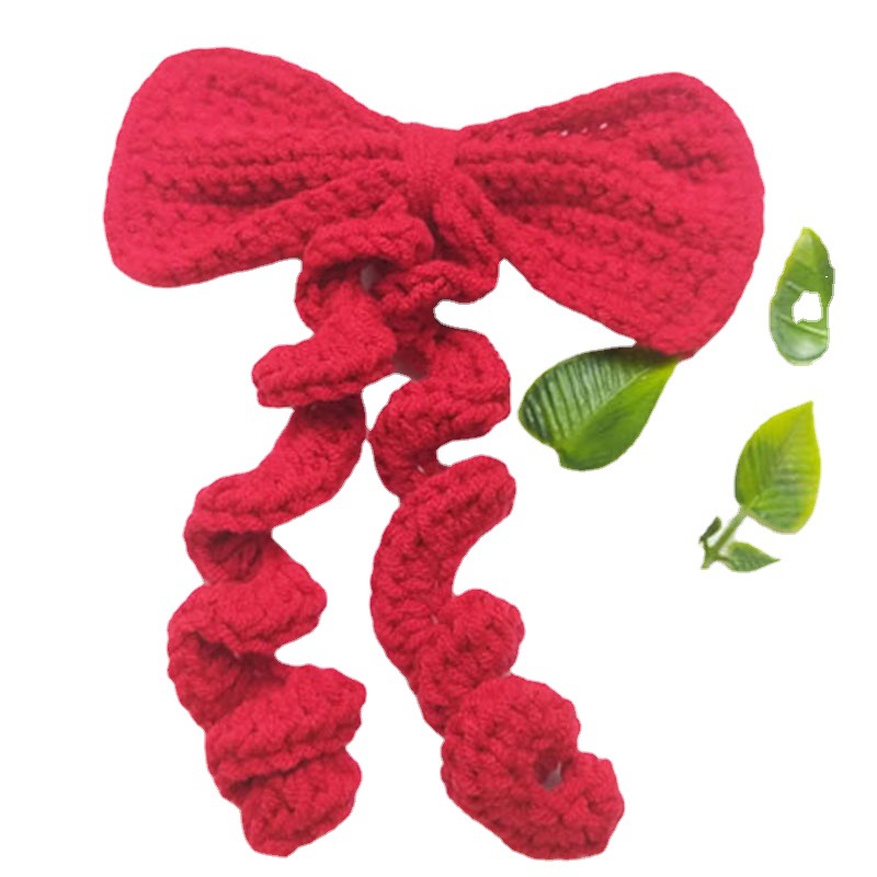 犬のおもちゃ 天然素材のリボン型編み込みロープ玩具