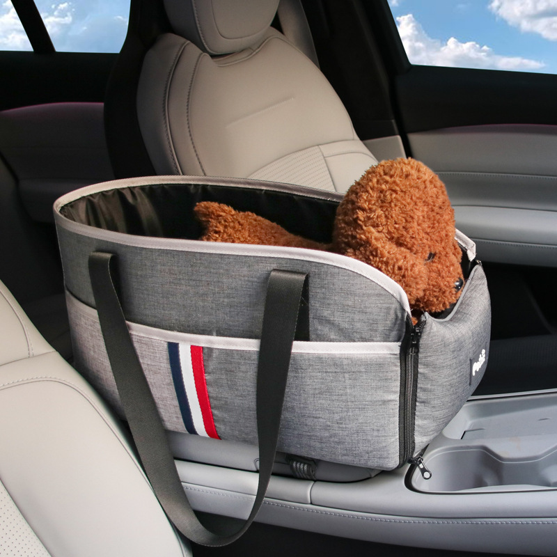 犬バッグ 車用シートベルト固定式犬用キャリーバッグ