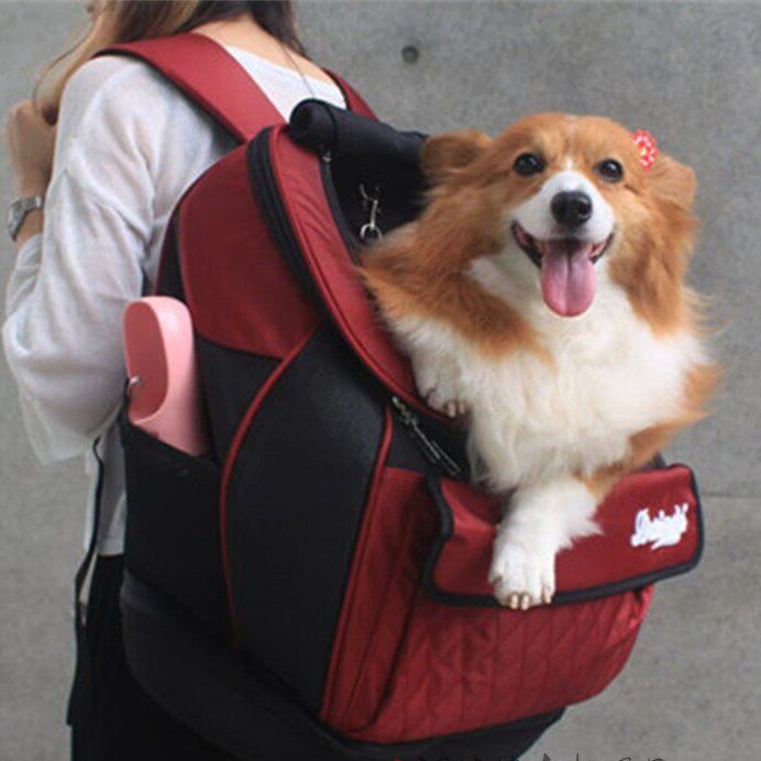 犬バッグ 多機能キルティングデザイン前抱っこペットキャリーリュック