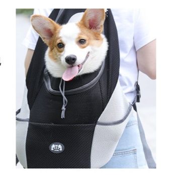犬バッグ 通気性抜群メッシュ素材ペット用前抱きリュック