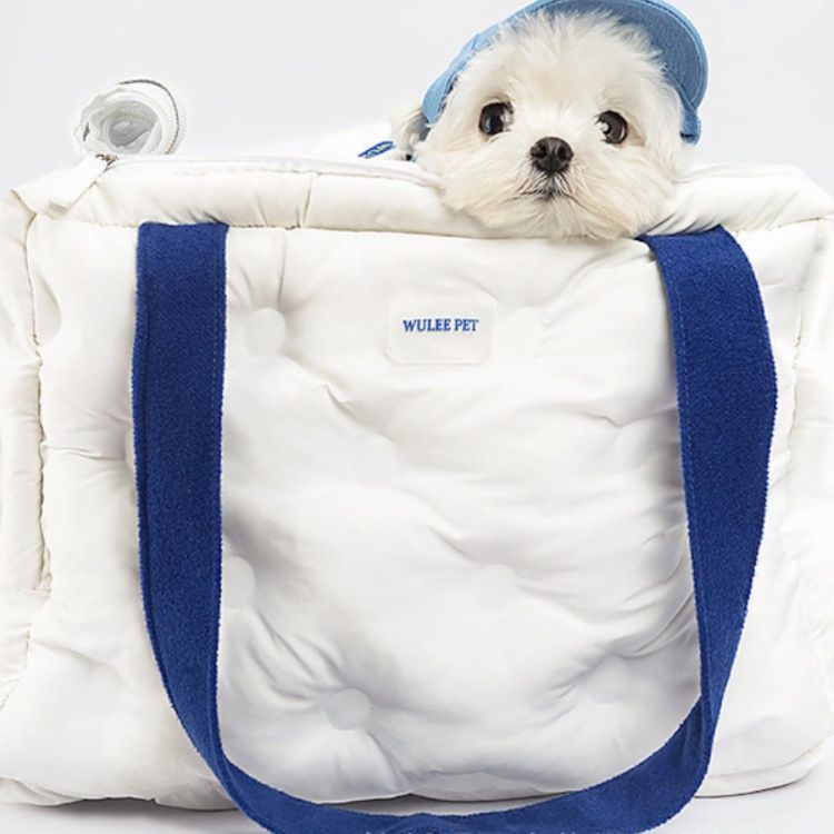 犬バッグ ふわふわ中綿入りペット用キャリートートバッグ