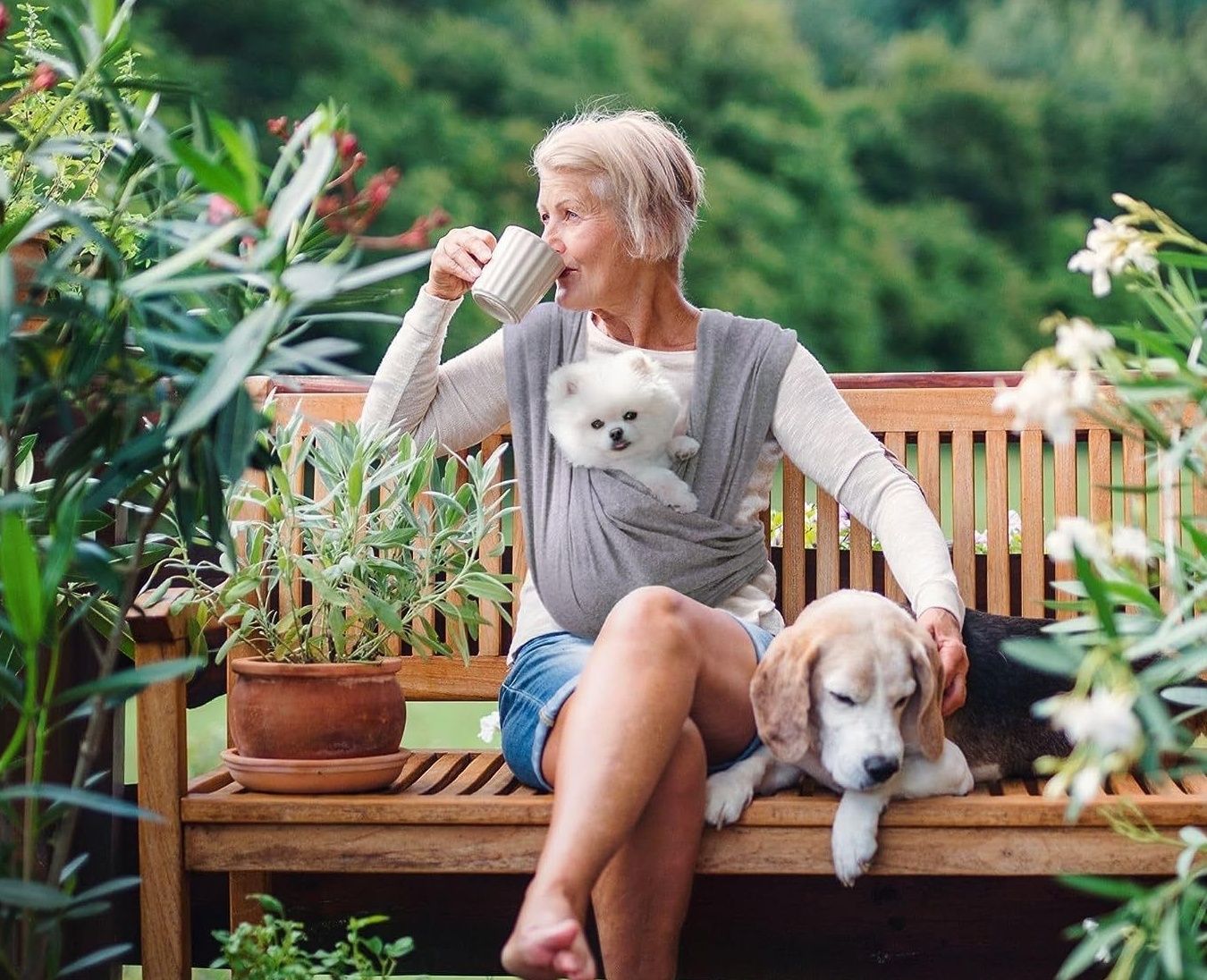 犬バッグ 小型犬用抱っこ紐スリングタイプショルダーバッグ