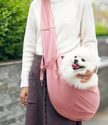 犬バッグ 小型犬用軽量斜めがけペット抱っこスリングバッグ