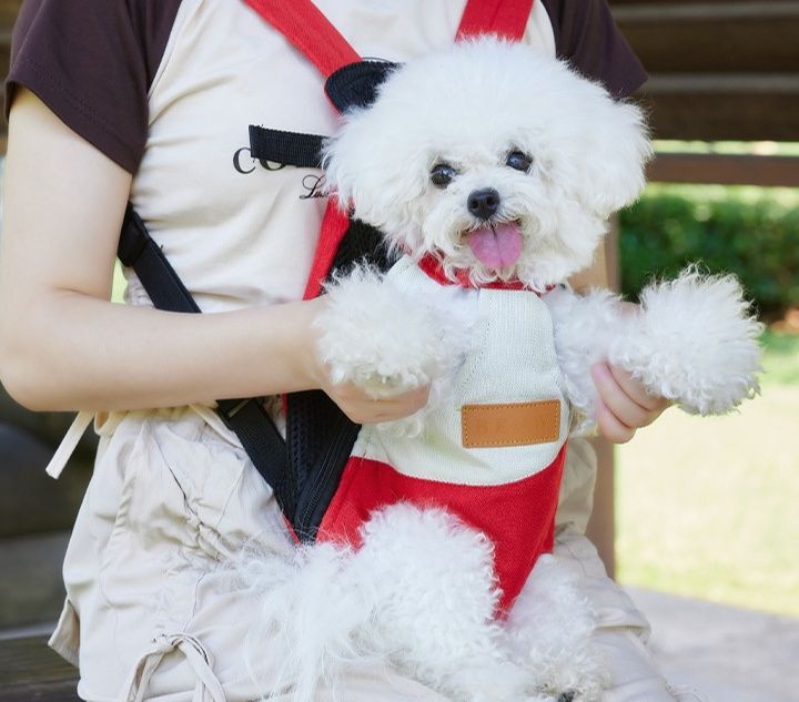 犬バッグ 小型犬用抱っこリュック前抱き通気性お出かけバッグ
