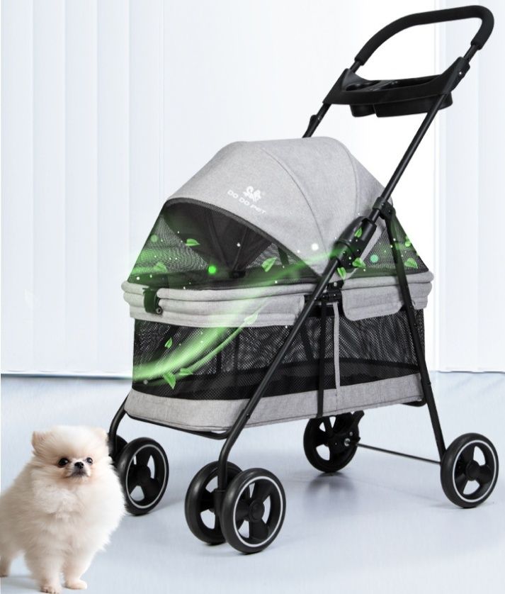 犬バッグ 中型犬用おしゃれな四輪ペット用キャリアカー
