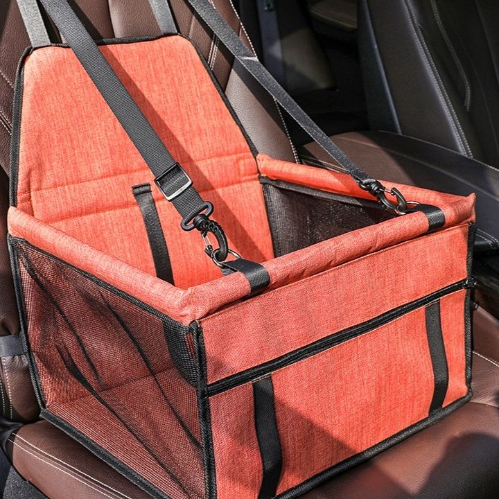 犬バッグ 車用シートベルト固定式ペット用ドライブキャリー
